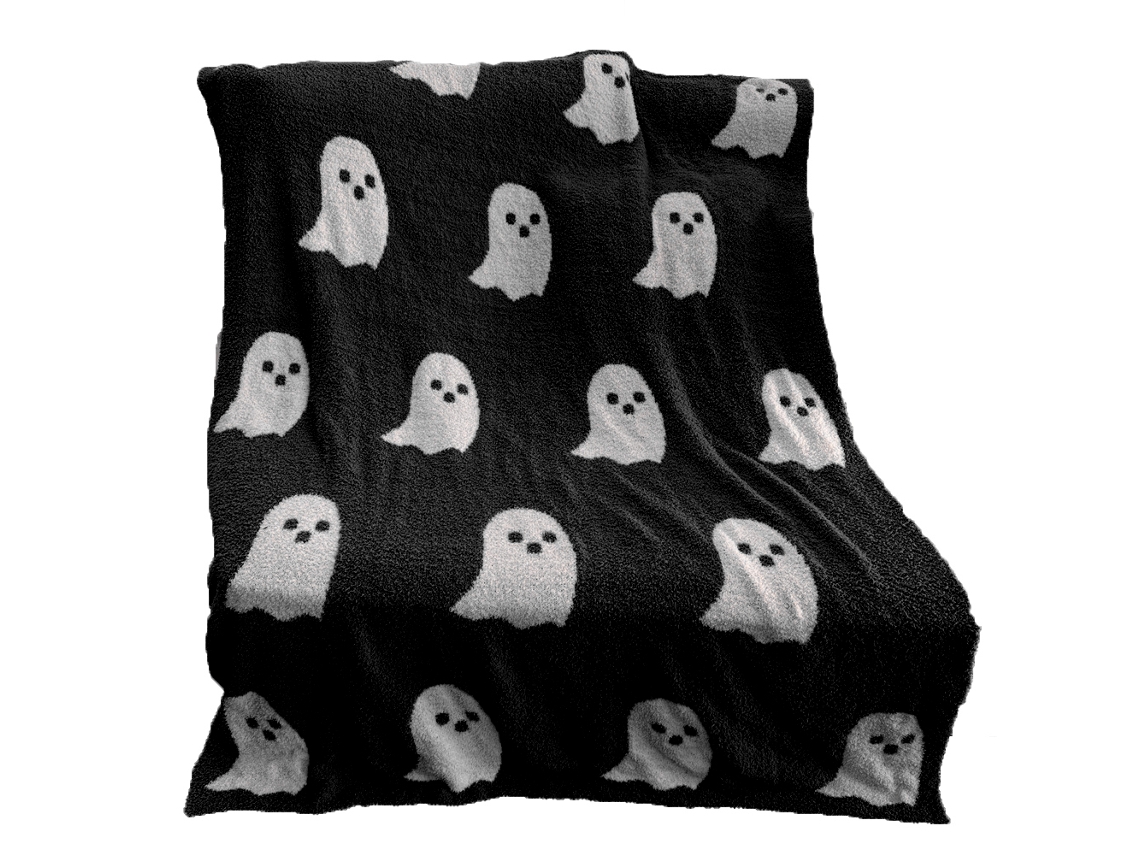 Manta De Fantasma Suave, Cómoda Y Transpirable Para Halloween, 130x180cm, Poliéster.