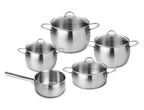 Batería de cocina SILAMPOS 5 piezas Oceanus Glass