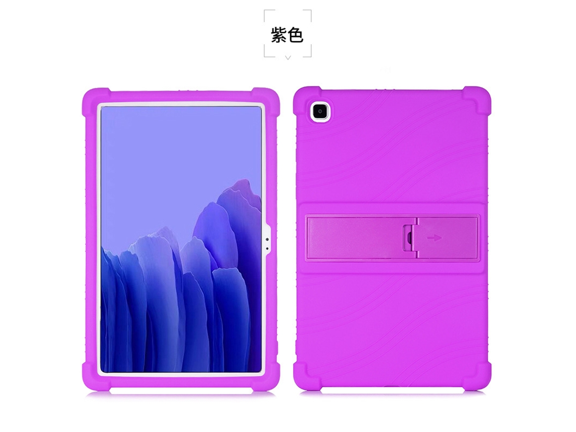 Compatible con la tableta Samsung SM-T505C y la Tab A7 de 10.4 pulgadas. Funda de silicona suave antigolpes T500. Morado Ushion.