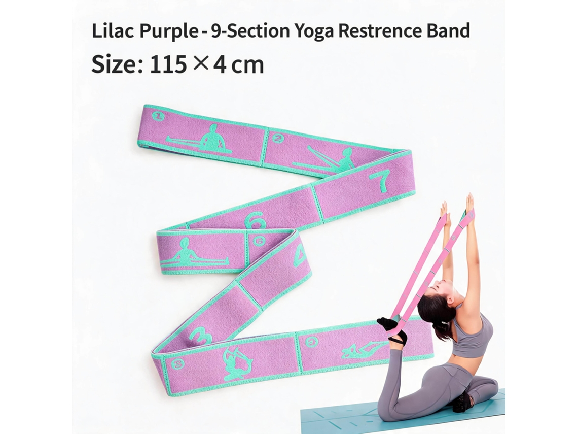 Bandas De Resistencia Para Fitness, Yoga Y Pilates Digitallab Morado