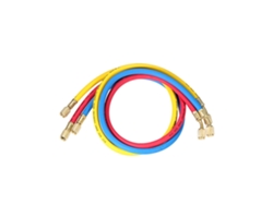 3pcs 1/4 Conjunto De Manómetros De Manifold Con Mangueras De Carga Tricolor Para Refrigerantes R12 R22 R502 Aire Acondicionado