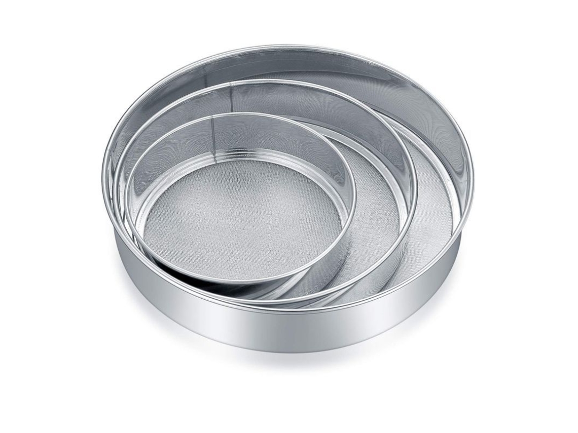 Omni-coladores De Acero Inoxidable Para Harina, Repostería Y Azúcar Glas - 3 Piezas