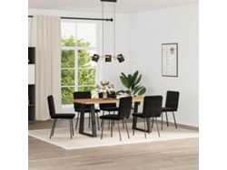 Maison Exclusive - Silla De Comedor 6 Unidades Terciopelo Negro
