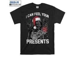 Camiseta navideña de Star Wars Darth Vader Puedo sentir tus regalos Rockinstone Hengjian