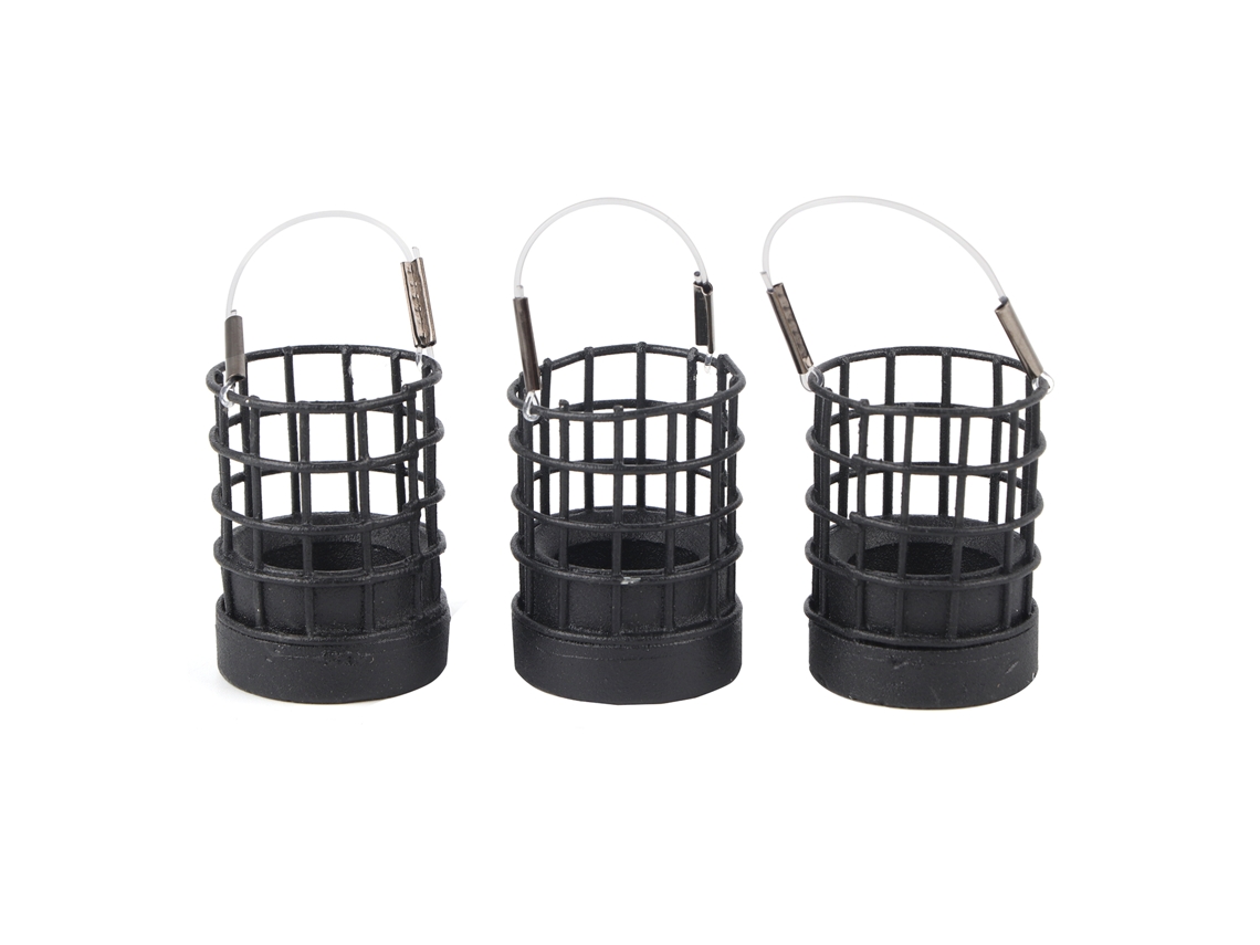 3 Jaulas Huecas De Acero Inoxidable Para Cebo De Pesca, Alimentador/trampa, Accesorio Negro De 40 G