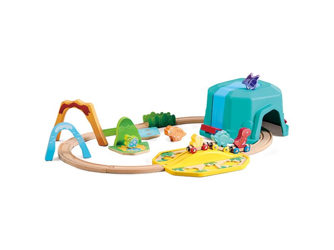 Juego de cubos de juguetes de dinosaurios Hape Outdoor Fun