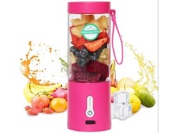 Vaso Exprimidor Portátil Carga Inalámbrica Mini Exprimidor Usb Procesador De Alimentos Eléctrico Gusshious Rosa