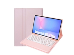 Funda con teclado para Samsung Galaxy Tab S10 Fe Plus 13.1 X620/X620B, color rosa Gertiz