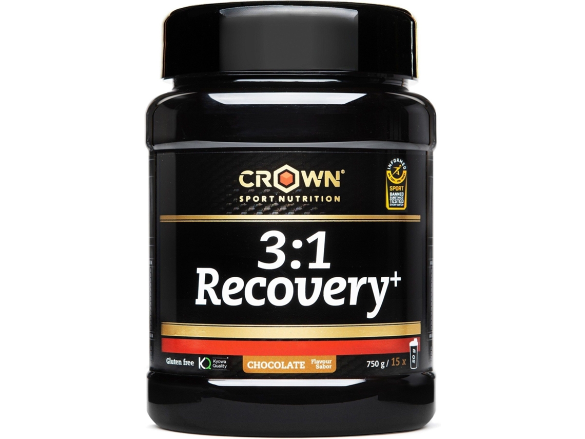 Suplemento Alimentar CROWN SPORT NUTRITION 3:1 Recovery Recuperador Muscular Para Deportes De Con Certificación Antidoping Informed Sport. (750 G, - Chocolate)
