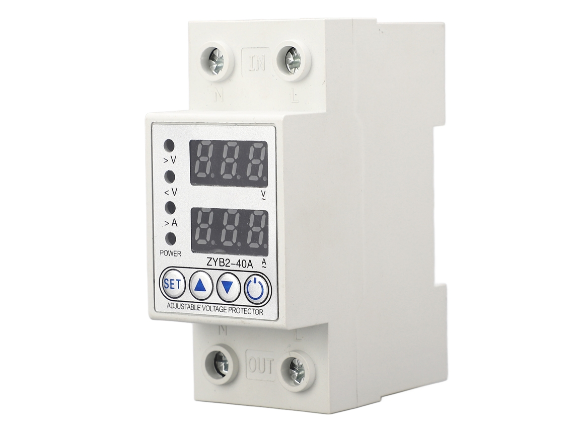 Dispositivo de protección de voltaje automático 2p 220v CA 40a con recuperación automática