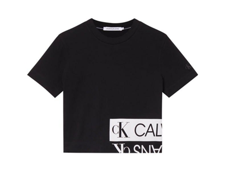 Calvin Klein Jeans Mirrored Logo Boxy Short Sleeve T-Shirt