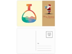 Besportble Juego De Dibujos Animados De Papá Noel Con Forma De Botella Cónica Y Estudio 14,6 X 9,8 Cm Impre...