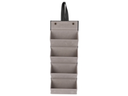 Organizador De Gafas De Sol Con 4 Compartimentos, Estuche Portátil De Pu Para Viajes - Negro