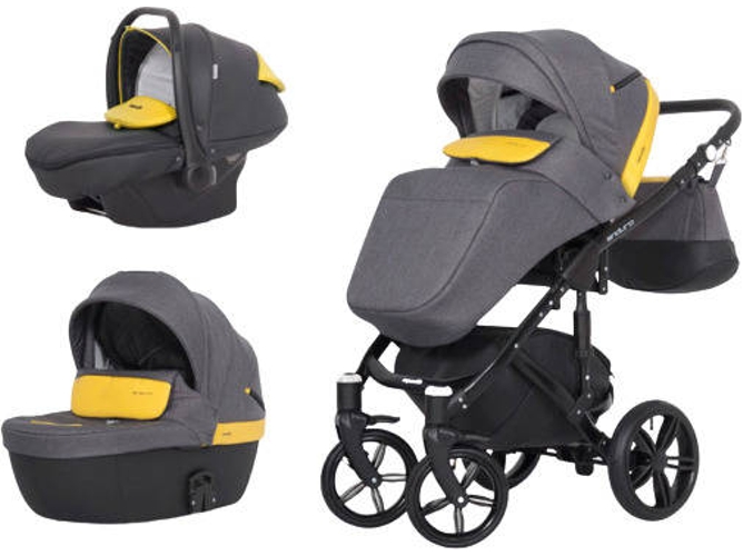 Carrito de Bebé Individual EXPANDER Enduro + Kite Isofix Ready Amarillo
