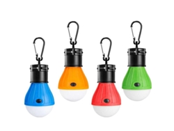 Lámpara De Camping Portátil Con 3 Niveles De Luz, Resistente Al Agua Y Equipada Con Un Gancho, Ideal Para Tiendas De Campaña, Barbacoas Y Ex