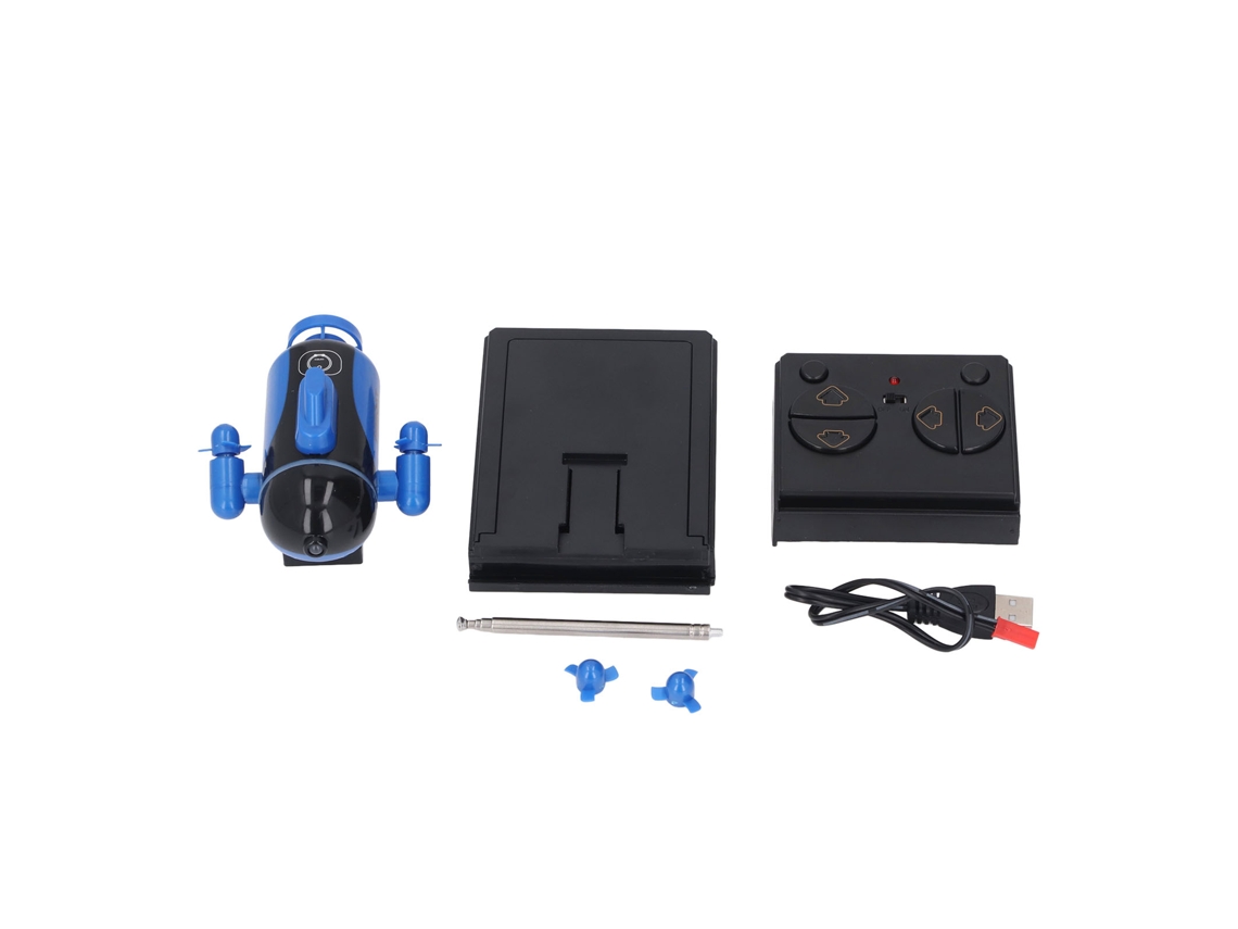 2026 Submarino De Control Remoto Inalámbrico Recargable Mini Rc Buceo Juguete Para Niños Azul