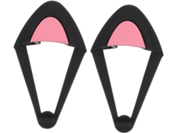 Auriculares decorativos de silicona flexible con forma de orejas de gato, compatibles con auriculares Gokoco.