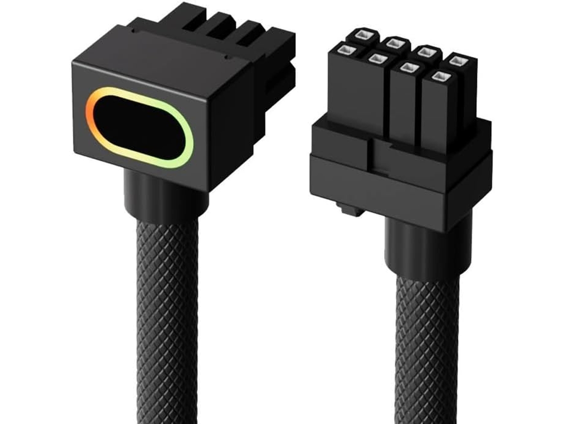 Cable De Alimentación, Lado De Salida, Tarjeta Gráfica, 8 Pines, Uno Conectado Al Módulo, Codo De 90° Con Bucle