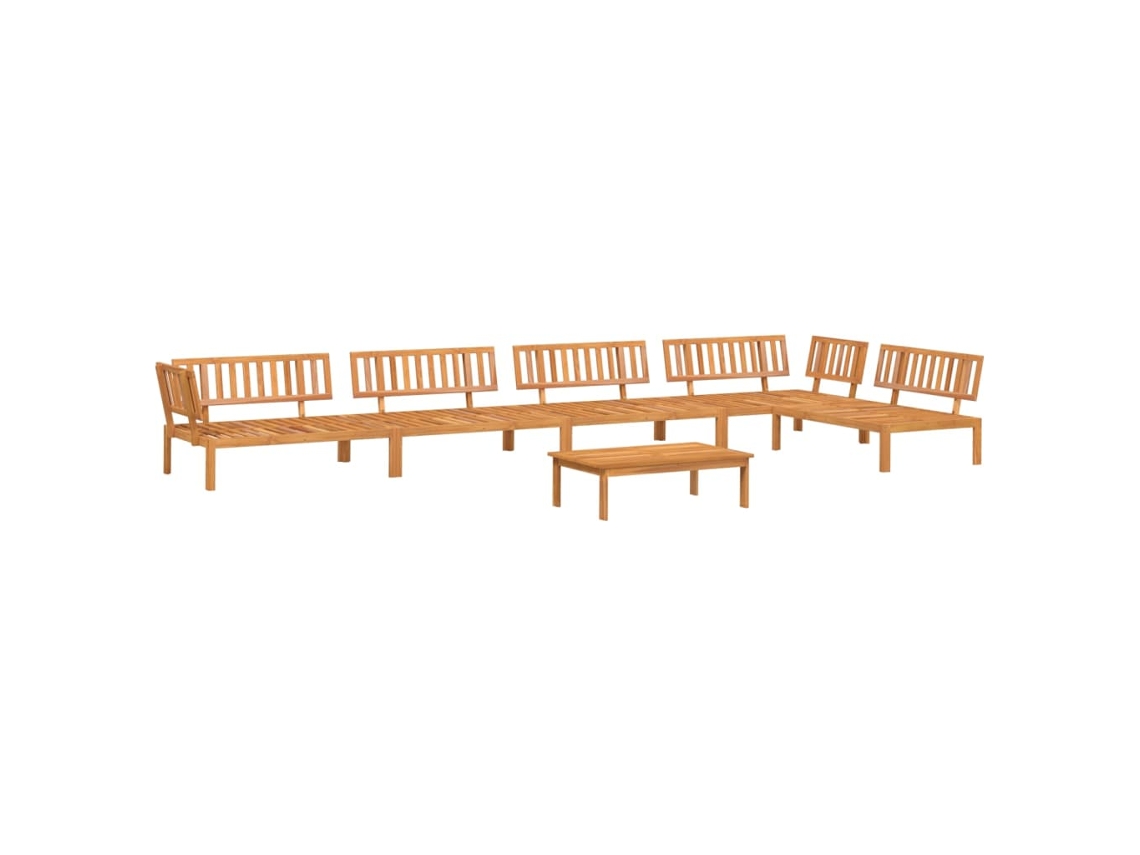 Maison Exclusive - Set De Sofás De Palets De Jardín 6 Pzas Madera Maciza De Acacia
