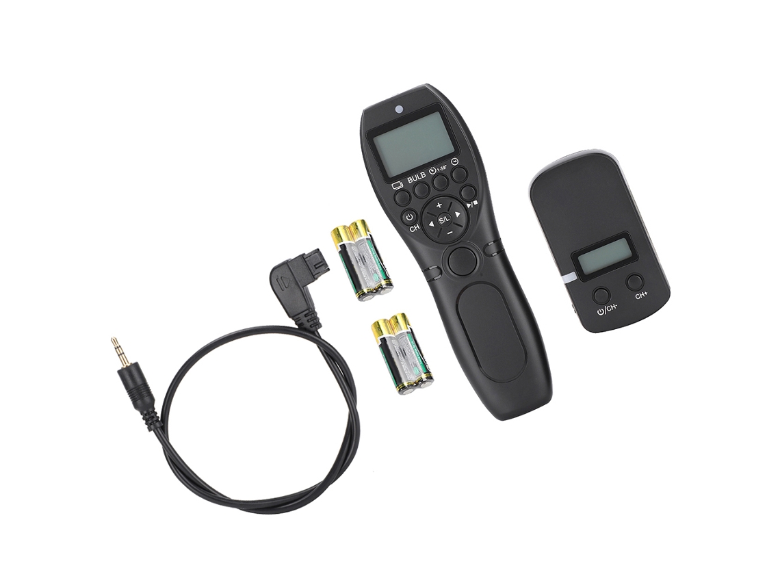 Control remoto inalámbrico con temporizador YP-870 para cámara