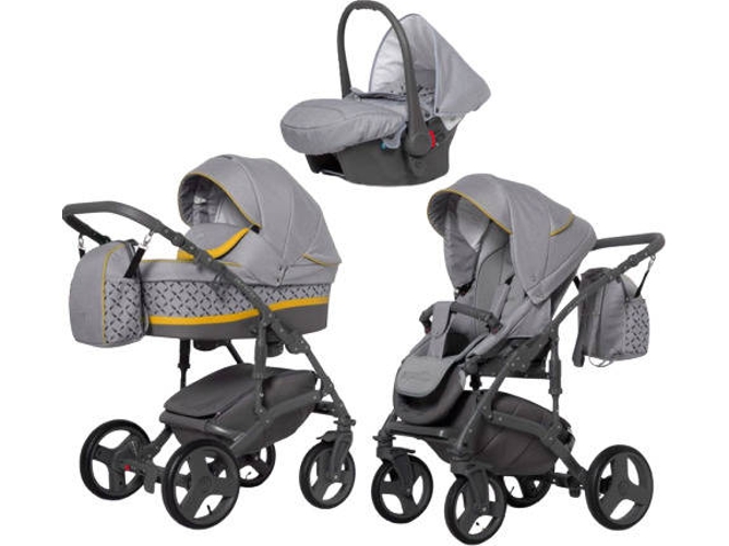 Carrito de Bebé Individual EXPANDER Astro + Carlo Isofix Ready Amarillo