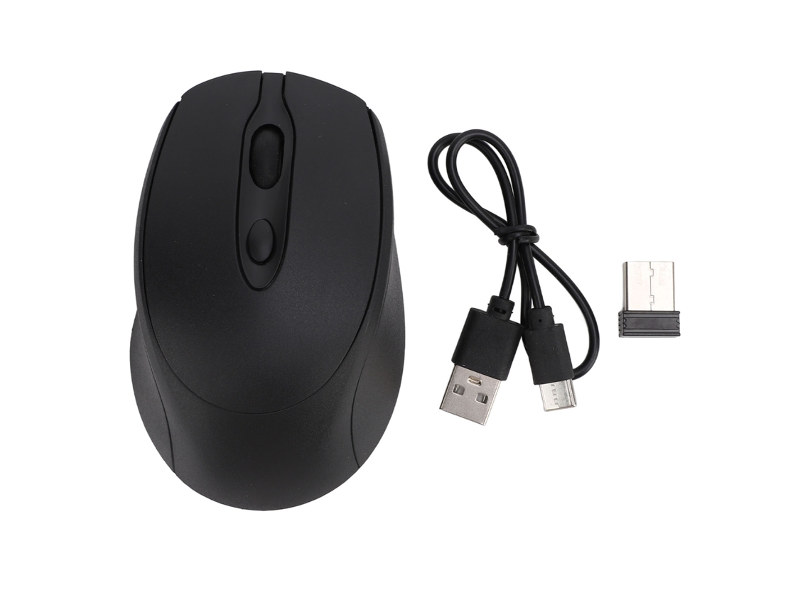 Ratón Inalámbrico Bluetooth 5.0 2.4g De Modo Dual Con Receptor Usb Para Pc/portátil, Dpi Ajustable, Silencioso Y Recargable.