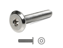 Tornillo Embellecedor Cegas Cabeza Plana Allen M6/m8 Níquel. Elegir Largo. Largo 20mm Diámetro 8mm