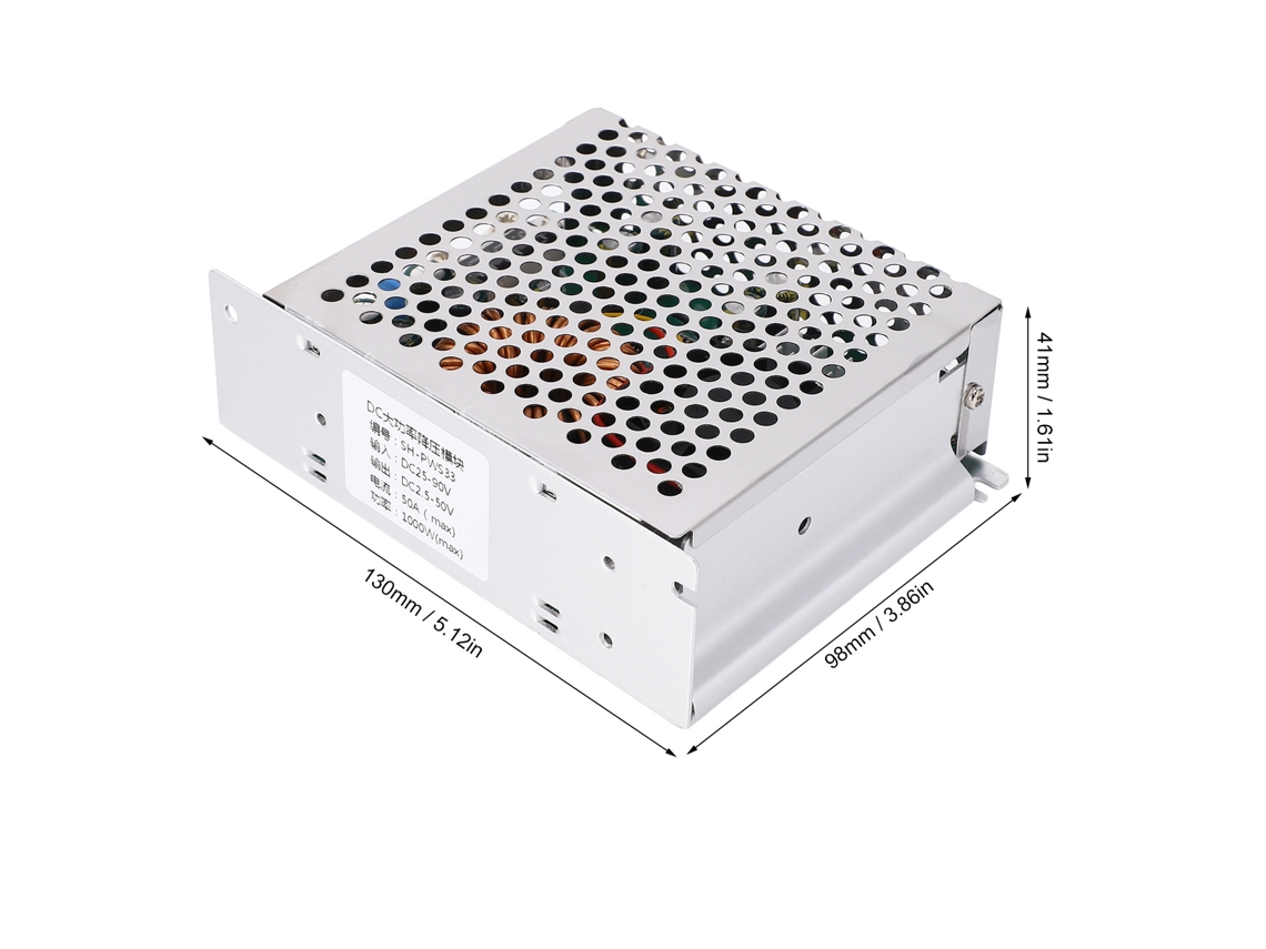 2026dz-módulo Conversor Buck Dc Para Dc 50a 1000w 25‑90v Para 2.5‑50v Regulador De Voltaje Ajustable