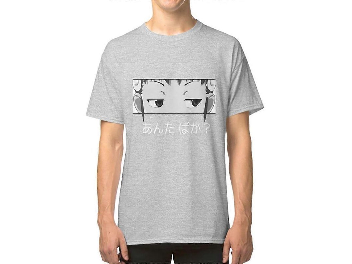Camiseta Hachikuji Anta Baka Are You Stupid Talla M Blanca 100% Algodón 5.3 Oz Ajuste Boxy M Blanco