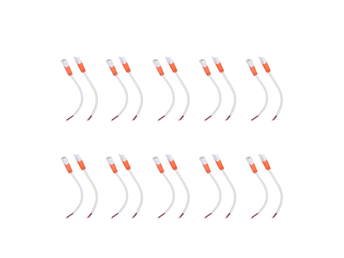 10 Juegos De Conectores Para Tiras Led De 16 Awg, 2 Pines, Macho Y Hembra, Conexión Rápida Y Portátil.