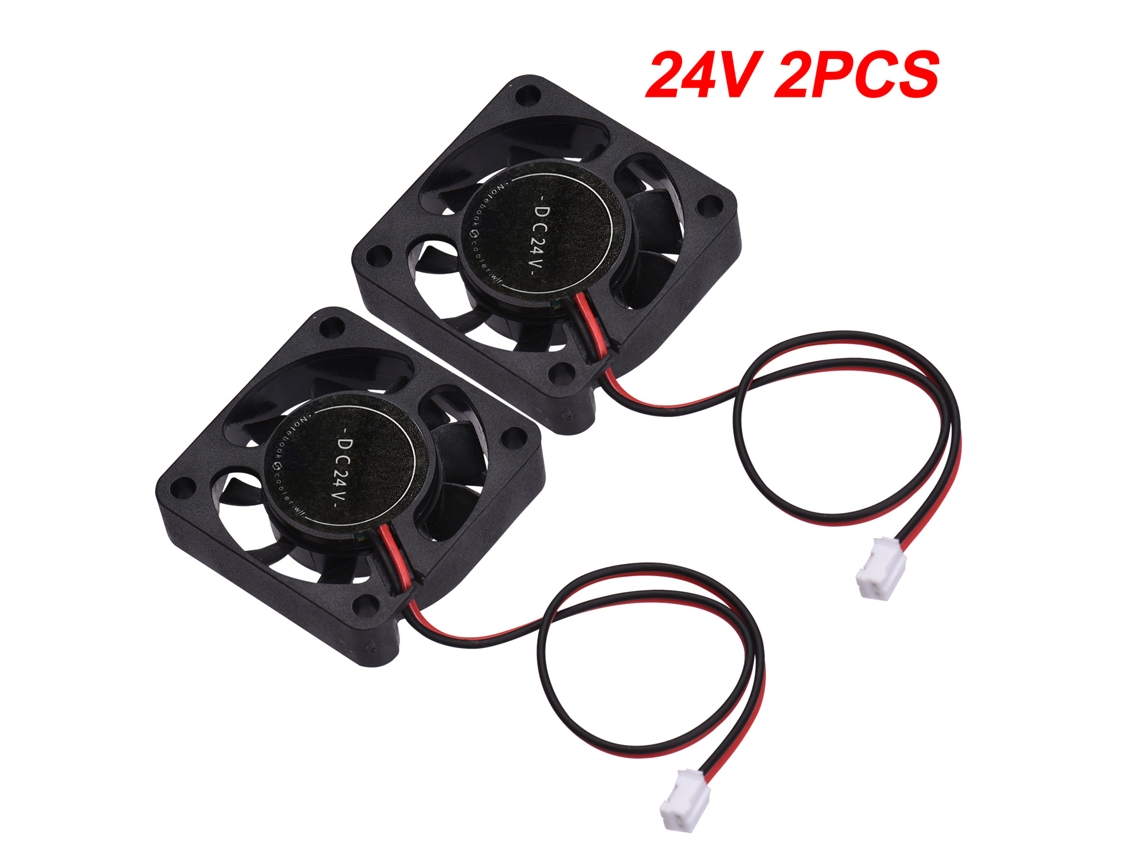 Ventilador de refrigeración silencioso de 40 x 40 x 10 mm para impresoras 3D, 12 V, 24 V, 2 pines