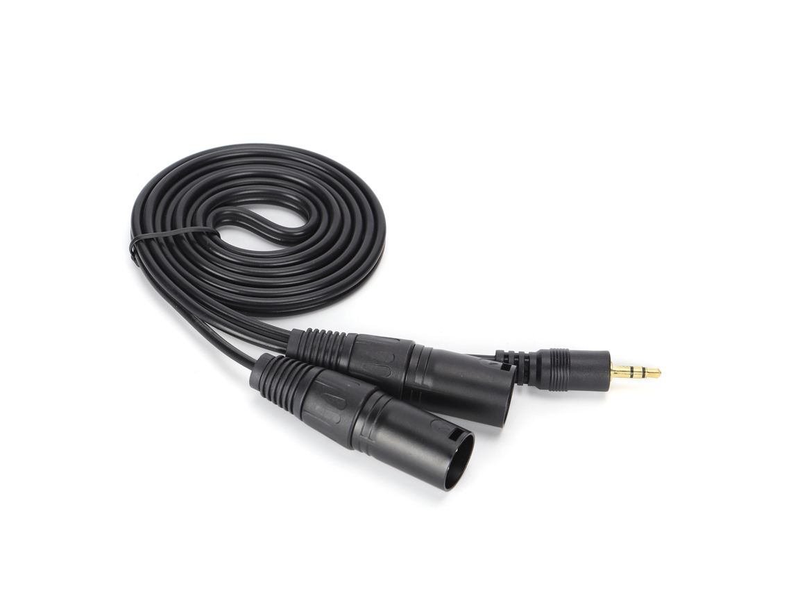 Cable De Micrófono Doble De 3,5 Mm A Xlr Macho Con Adaptador De Interconexión, 1,5 M