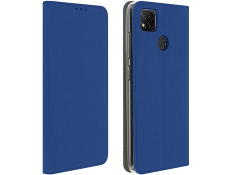 Funda Xiaomi Redmi 9C AVIZAR Cierre Magnético Azul Oscuro