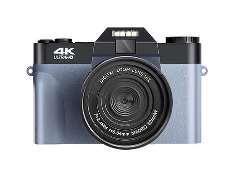 Cámara digital EZII DC08 4K F2.4 16X multiplicación Pantalla de 3 pulgadas Regalo de cumpleaños gris