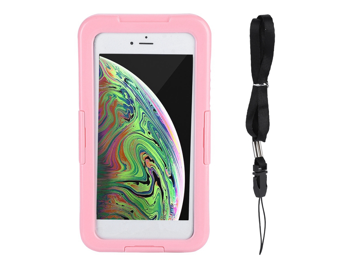 Caja Impermeable Para Buceo Submarino Ip68 De 3m Para Iphone X Xs - Rosa