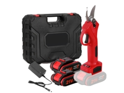 Tijeras de podar eléctricas, motor sin escobillas, diseño ergonómico, con 2 baterías OEM