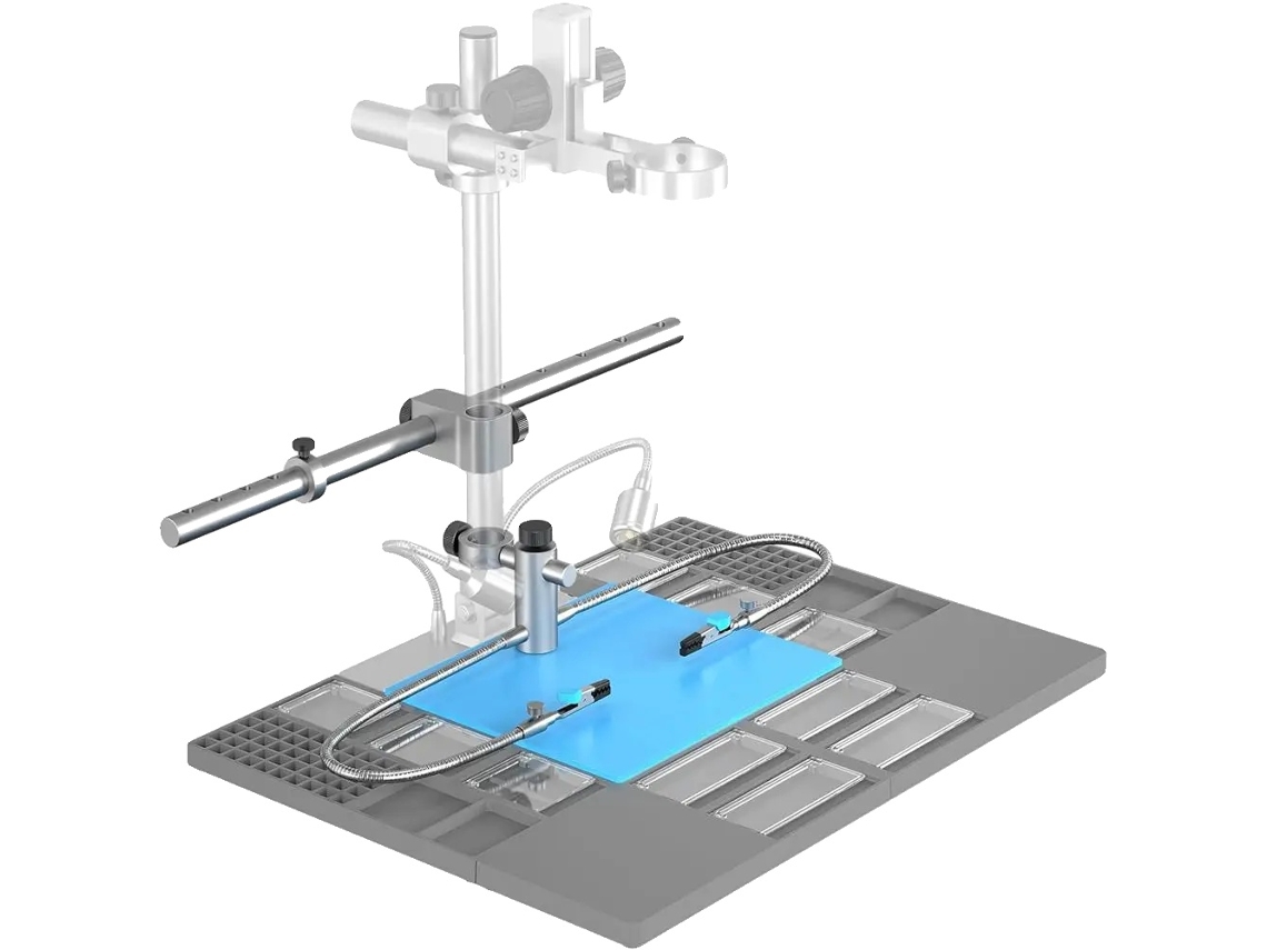 Soporte para microscopio digital, construcción de metal ABS, compatible con modelos Andonstar, además de soporte OEM.