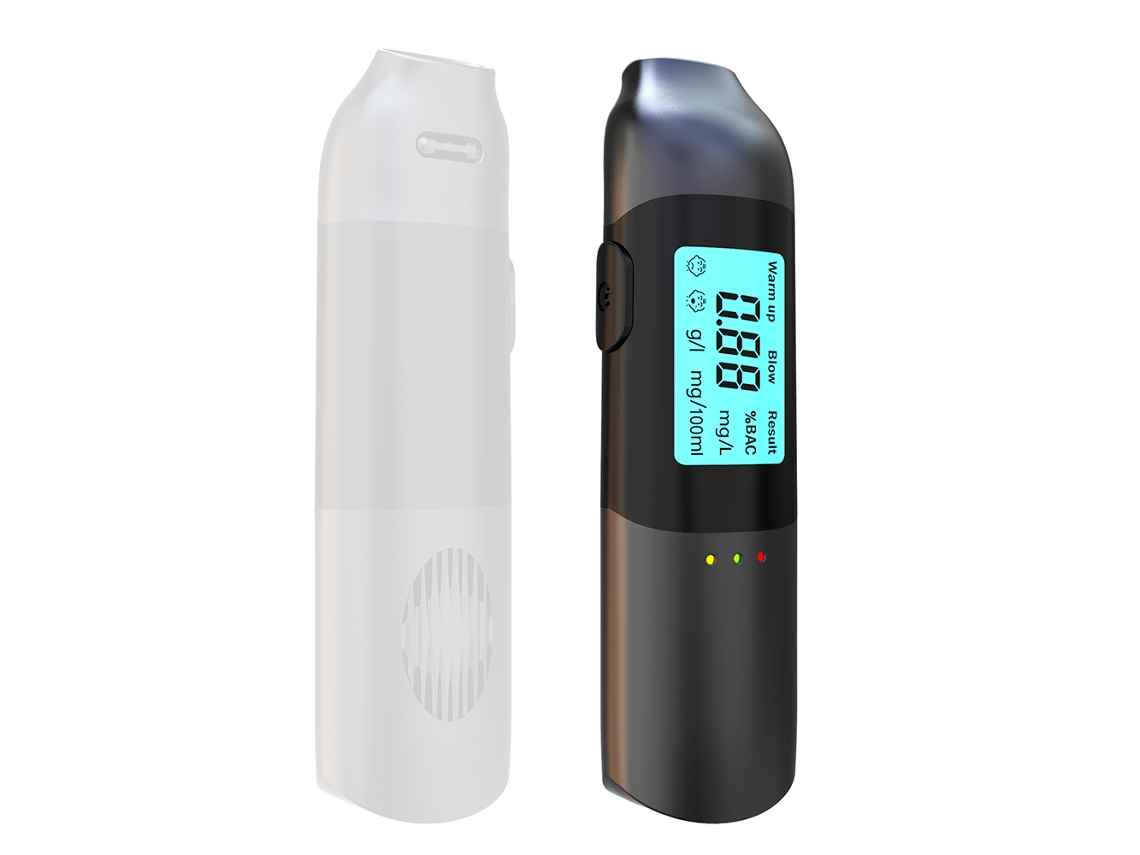 Alcoholímetro Portátil De Alta Precisión Sin Contacto Con Pantalla Led Y Función De Voz, Recargable Por Usb.