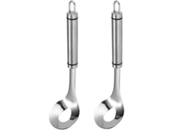 Hacer Albóndigas, 2 Cucharas Acero Inoxidable Antiadherentes Con Agujero, Mango Largo, Para Cocina, Comedores, Diy