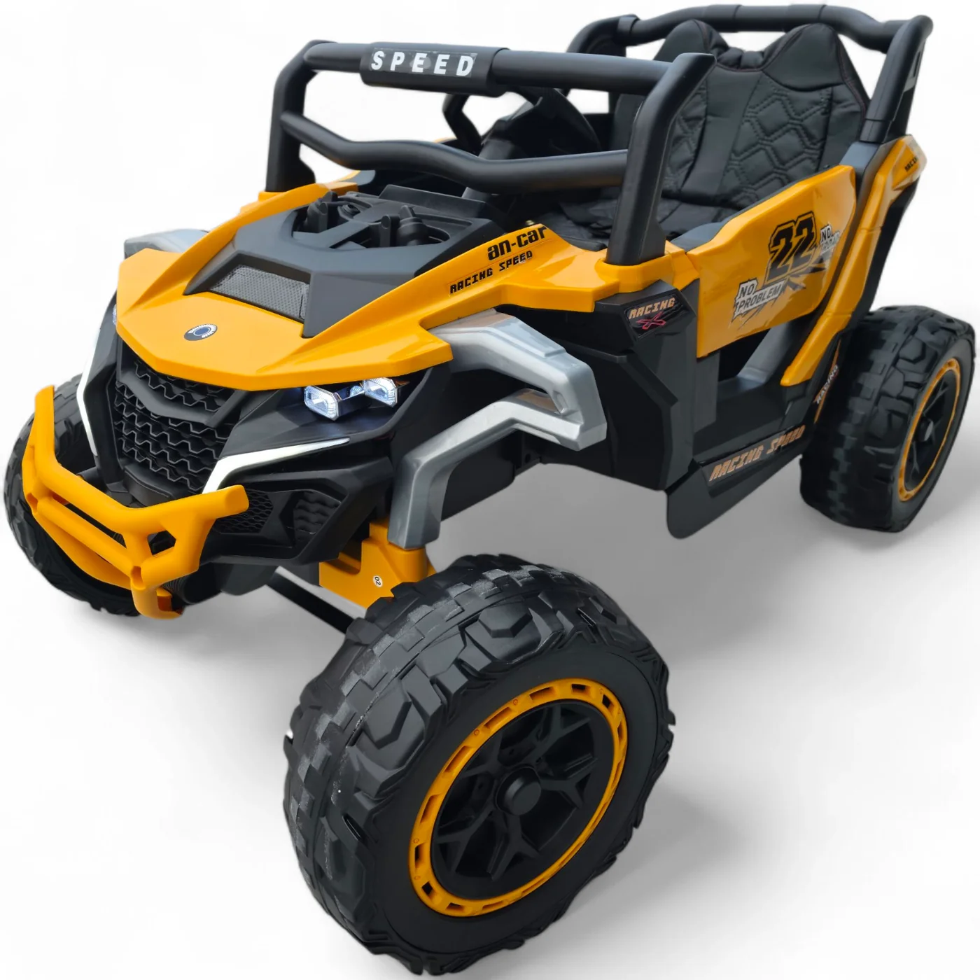 Coche Eléctrico Para Niños Buggy Speed 12v Con 4 Motores, Ruedas Eva, Asiento De Polipiel Y Mando Parental Funtastic Land