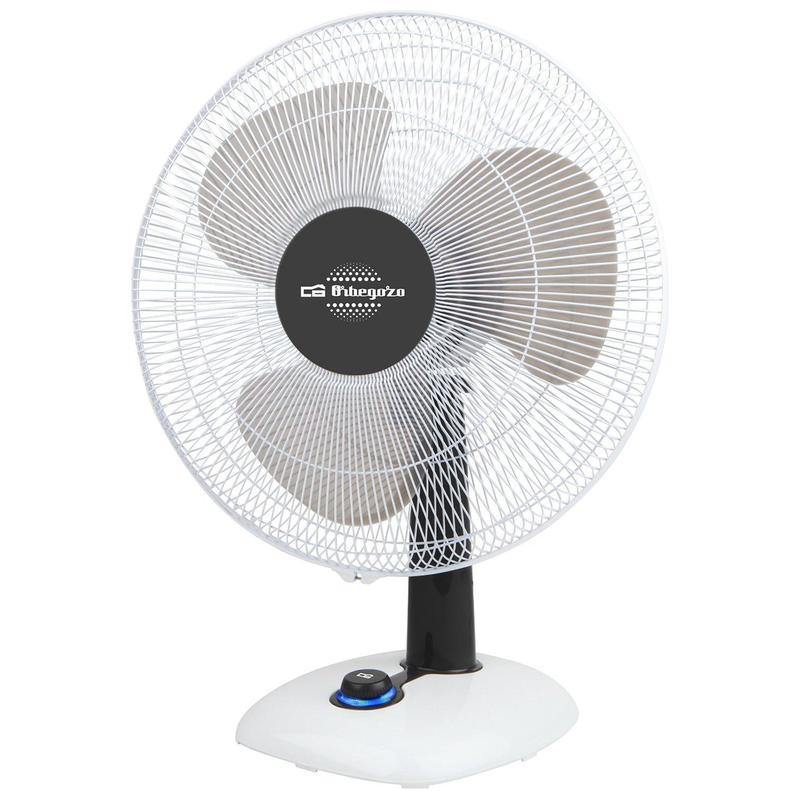 Orbegozo Tf 0133 ventilador de sobremesa oscilante 3 velocidades 30 cm asa 40 w piloto luminoso led tf0133 40w 30cm