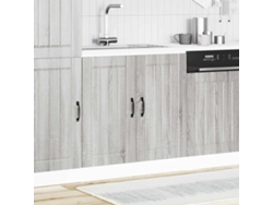 Mueble de baño bajo Lucca, madera gris Sonoma, HARLANV1