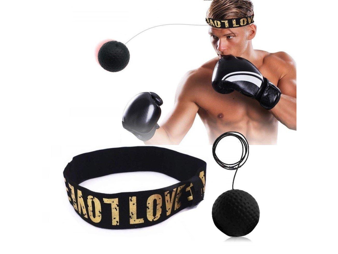 Tiara de Boxeo con Balón Reflectante Negra