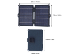 2026dz-panel Solar Plegable 8w 5v 2a Doble Usb Portátil Para Carga Exterior