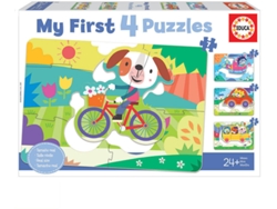 Puzzle EDUCA My First Puzzles Vehículos 5-6-7-8 (Edad Mínima: 2 Años - 5-8 Piezas)