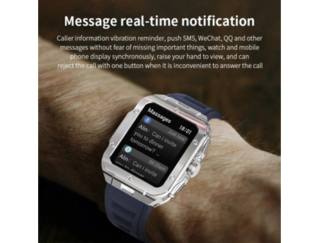 Reloj inteligente con pantalla HD de 1,85 pulgadas, Monitor para hombres, relojes para hombres, recordatorio de información de llamadas Bluetooth, ...