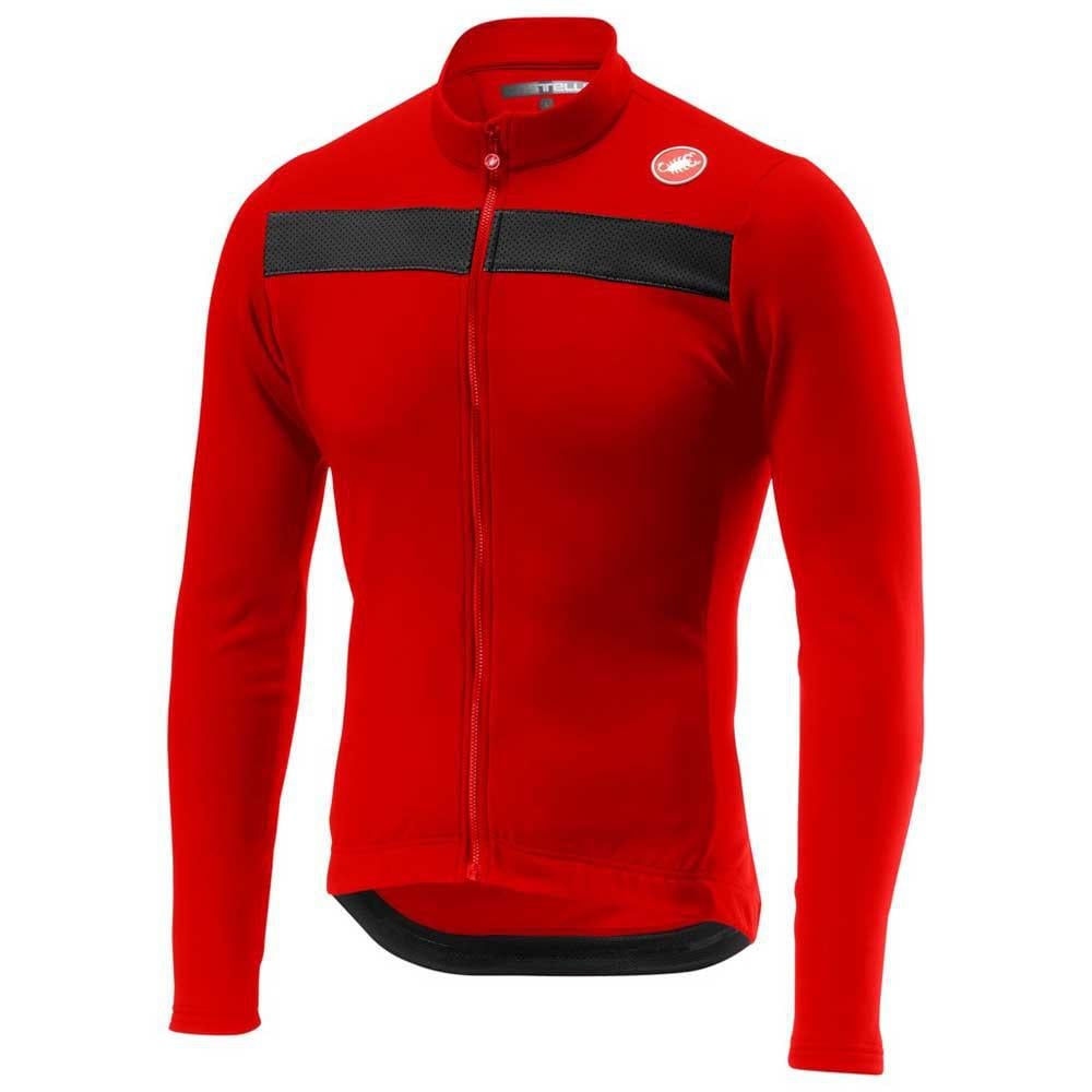 Para Hombre Castelli puro 3 rojo ciclismo jersey fz camiseta pack de 1