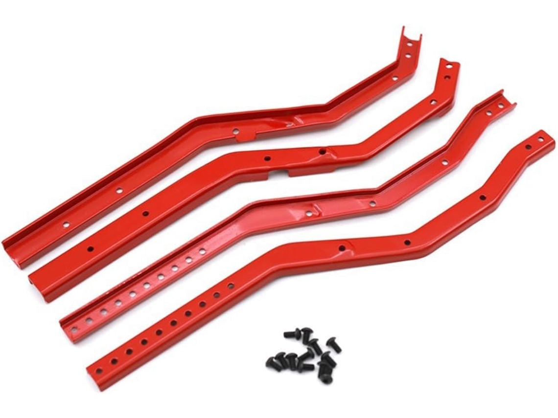 Chasis Metálico Para Coche Rc 1/10 Axial Scx10 Iii Ax103007 Rojo