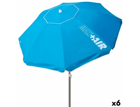 Sombrilla Aktive Azul 220 x 216 x 220 cm Acero (6 Unidades)