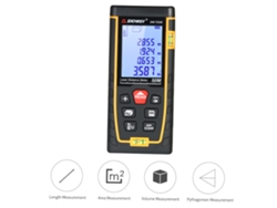 Medidor De Distancia Láser Portátil De Alta Precisión Sndway De 50 M Con Pantalla Lcd Y Doble Nivel De Burbuja.